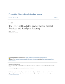 Game Theory, Baseball Practices, and Southpaw Scouting