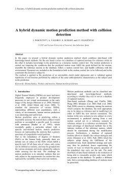 A hybrid dynamic motion prediction method with collision detection