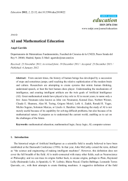 AI and Mathematical Education