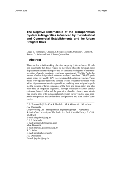 The Negative Externalities of the Transportation System in