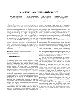 A General Data Fusion Architecture