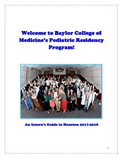 Intern Guide - Baylor College of Medicine