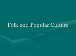 Folk and Popular Culture