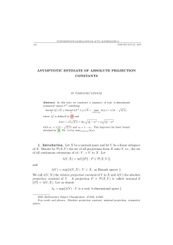 Asymptotic estimate of absolute projection constants