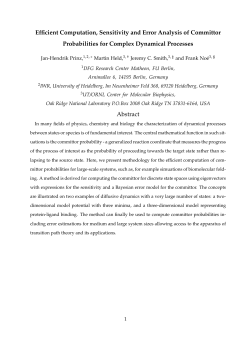 Efficient Computation, Sensitivity and Error Analysis of