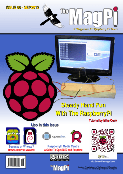 Steady Hand Fun With The RaspberryPi