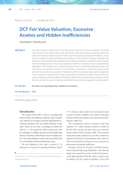 DCF Fair Value Valuation, Excessive Assetes and Hidden