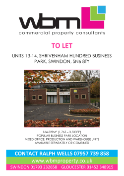 TO LET - WBM Property