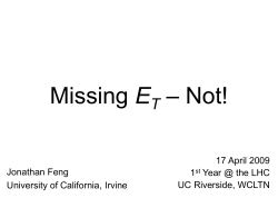 Supersymmetric Dark Matter - UCR Physics