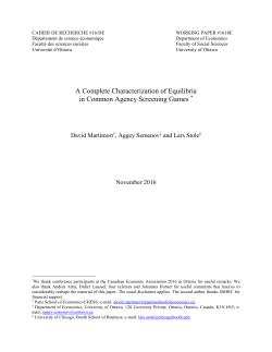 A Complete Characterization of Equilibria in Common Agency
