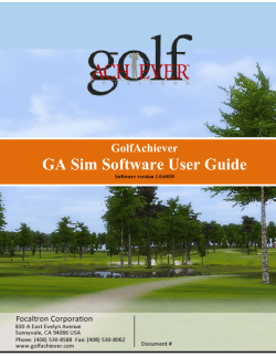 1 GA Sim Software User Guide