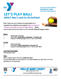 LET`S PLAY BALL! - YMCA of Barry County