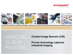Contact Image Sensors (CIS) Proven technology captures industrial