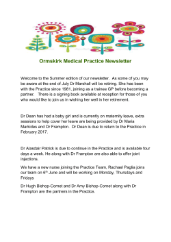 Read our Newsletter - Ormskirk Medical Practice