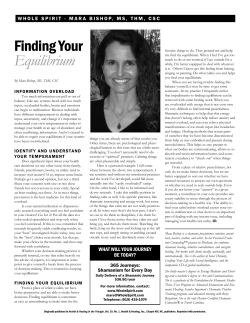 Finding Your Equilibrium