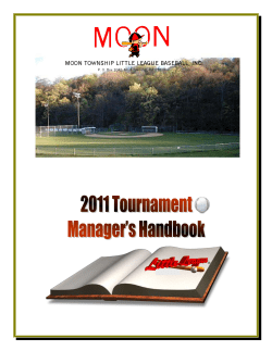 Congratulations on being appointed a tournament manager with