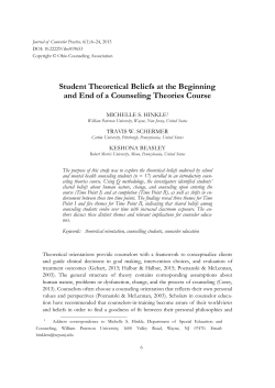 Student Theoretical Beliefs at the Beginning and End of a