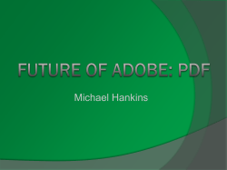 Future of Adobe: PDF