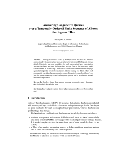 Answering Conjunctive Queries over a Temporally