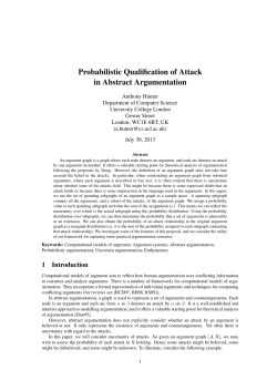Probabilistic Qualification of Attack in Abstract Argumentation