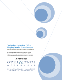 Technology in the Law Office: Helping Smaller Firms Compete