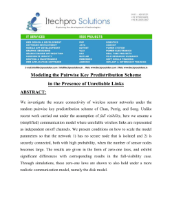 Modeling the Pairwise Key Predistribution Scheme