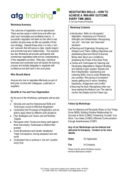 how to achieve a `win-win`