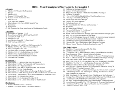 MDR - Bible Debates.info