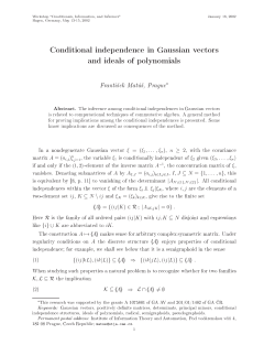 Conditional independence in Gaussian vectors