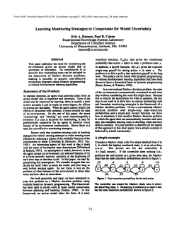 Learning Monitoring Strategies to Compensate for Model