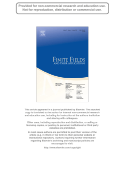 This article appeared in a journal published by Elsevier. The