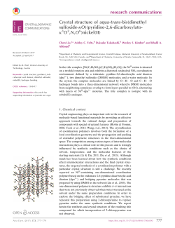 Crystal structure of aqua-trans-bis (dimethyl sulfoxide-&kappa;O)(pyridine