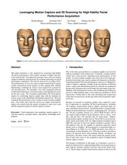 Leveraging Motion Capture and 3D Scanning for High
