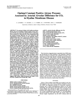 Optimal Constant Positive Airway Pressure Assessed by