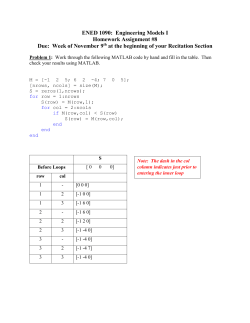 ENED 1090 - MathWorks