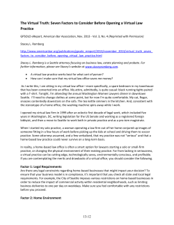 The Virtual Truth: Seven Factors to Consider Before