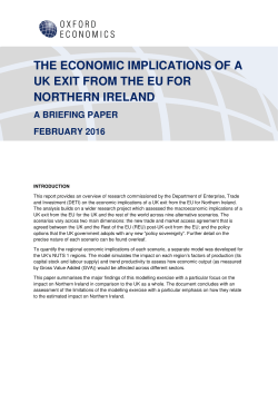 the economic implications of a uk exit from the eu for