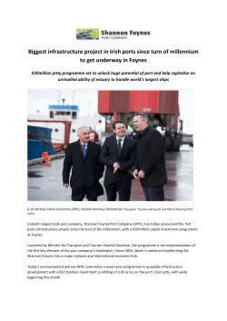 Biggest infrastructure project in Irish ports since turn of millennium to