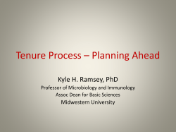 Tenure Process - Life Science Teaching Resource Community