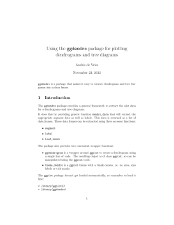 Plotting dendrograms and tree diagrams with ggplot