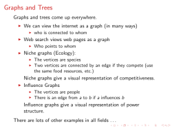 Graphs and Trees - Cornell Computer Science