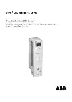 ACS550-01/U1 Drive User`s Manual