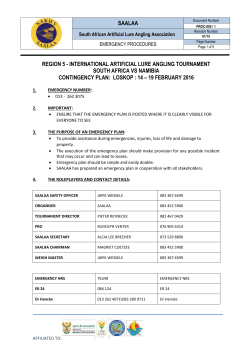 PROC-005 - Emergency Procedures