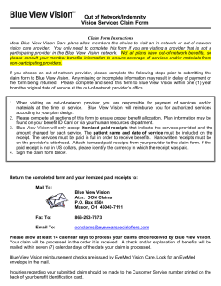 Claim Form Instructions