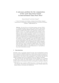 A min-max problem for the computation of the cycle time lower