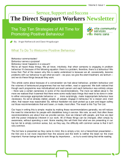 The Top Ten Strategies of All Time for Promoting Positive Behaviour