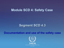 09 Documentation and use of the safety case