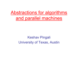 Algorithm abstractions