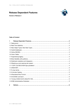 Release Dependent Features