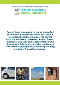 Today, France is emerging as one of the leading environmental
